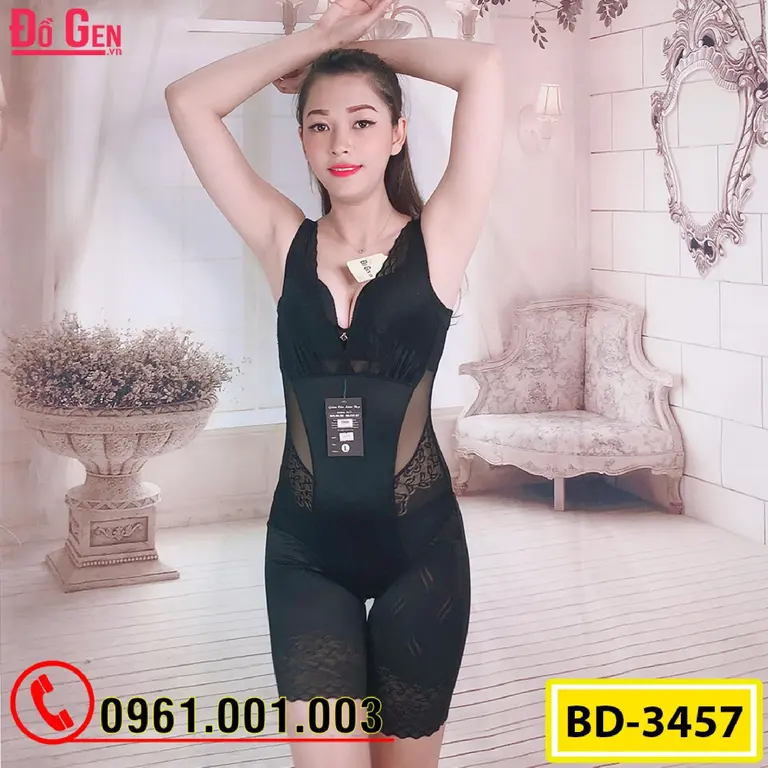 Bộ Đồ Lót Gen Định Hình - Gen Nịt Bụng Thu Gọn Vòng Eo (Cod: BD-3457)