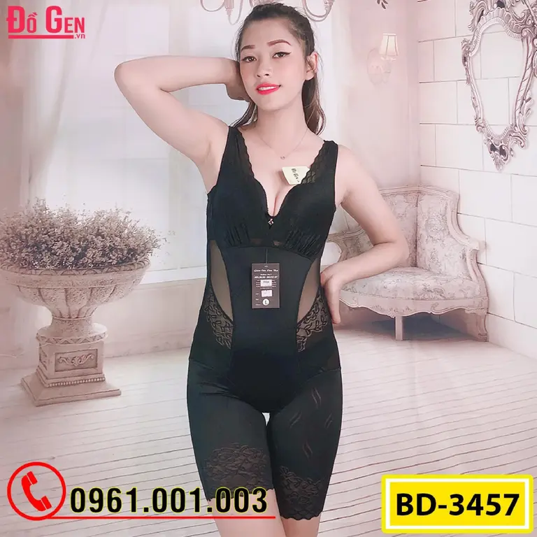 Bộ Đồ Lót Gen Định Hình - Gen Nịt Bụng Thu Gọn Vòng Eo (Cod: BD-3457)