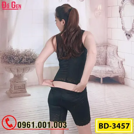 Bộ Đồ Lót Gen Định Hình - Gen Nịt Bụng Thu Gọn Vòng Eo (Cod: BD-3457)