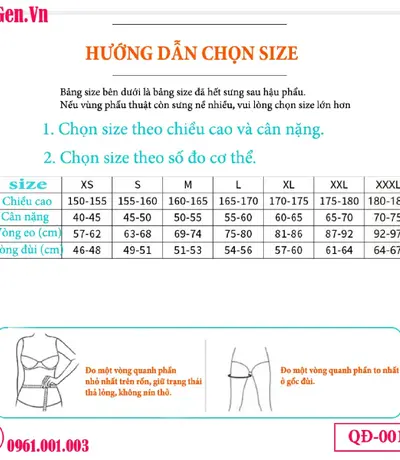 Quần Gen Nịt Bụng Đùi QĐ-001 - Định Hình Sau Hút Mỡ Chuẩn Y Khoa