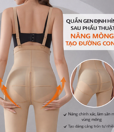 Quần Gen Nịt Bụng Đùi QĐ-001 - Định Hình Sau Hút Mỡ Chuẩn Y Khoa