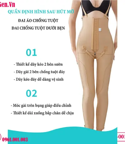 Quần Gen Nịt Bụng Đùi QĐ-001 - Định Hình Sau Hút Mỡ Chuẩn Y Khoa