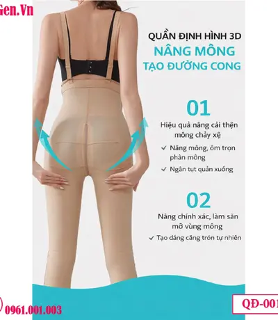 Quần Gen Nịt Bụng Đùi QĐ-001 - Định Hình Sau Hút Mỡ Chuẩn Y Khoa