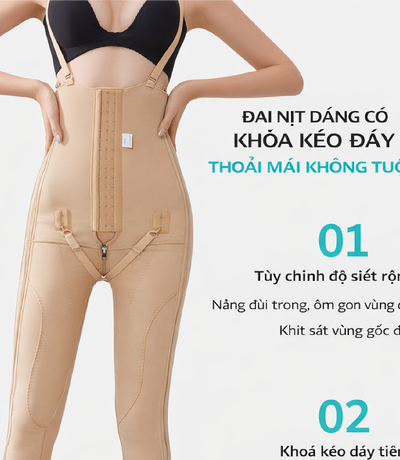 Quần Gen Nịt Bụng Đùi QĐ-001 - Định Hình Sau Hút Mỡ Chuẩn Y Khoa