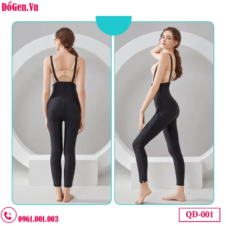 Quần Gen Nịt Bụng Đùi Sau Hút Mỡ QĐ-001 | Nén Mạnh - Giảm Sưng