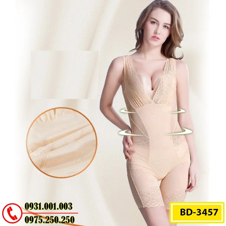 Quần Áo Gen Định Hình - Đồ Lót Định Hình Liền Thân Thu Nhỏ Bụng (Cod: BD-3457)