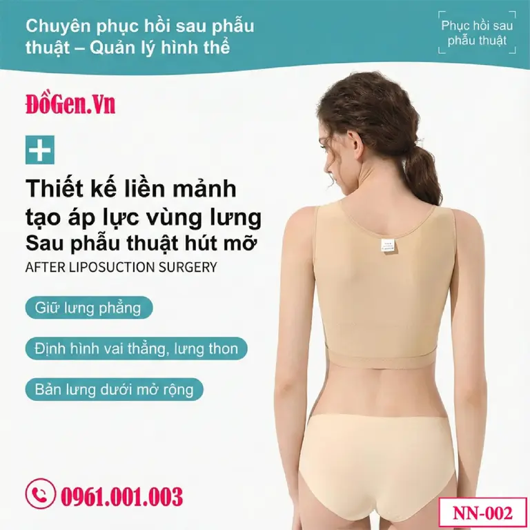 Áo gen phục hồi sau phẫu thuật định hình ngực NN-002 TP.HCM | Dogen