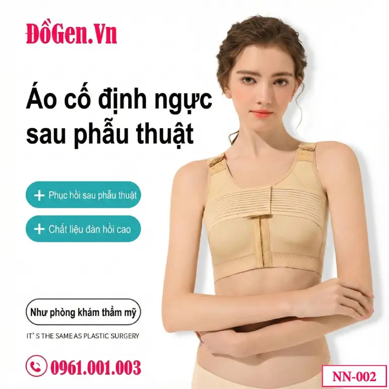 Áo Gen Định Hình Sau Phẫu Thuật Ngực NN-002 – Phục Hồi An Toàn, Giữ Dáng Chuẩn Y Khoa