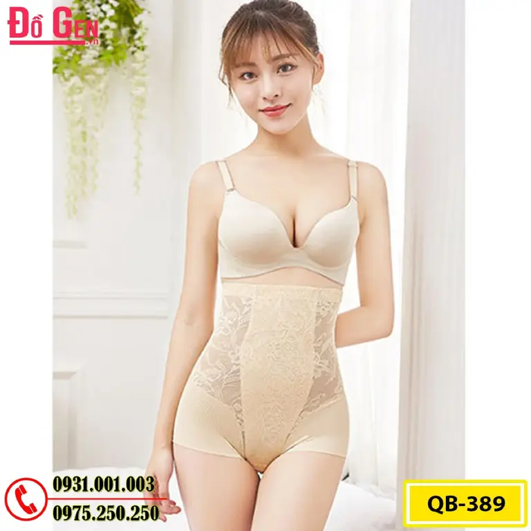 Quần Lót Gen Nịt Bụng Chống Cuộn Định Hình Vòng Eo (Cod: QB-389)