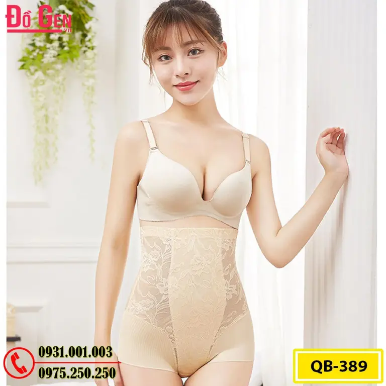 Quần Lót Gen Nịt Bụng Chống Cuộn Định Hình Vòng Eo (Cod: QB-389)