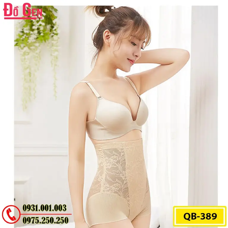 Quần Lót Gen Nịt Bụng Chống Cuộn Định Hình Vòng Eo (Cod: QB-389)
