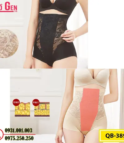 Quần Lót Gen Nịt Bụng Chống Cuộn Định Hình Vòng Eo (Cod: QB-389)