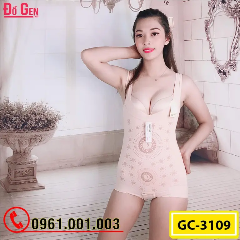 Bộ Đồ Lót Gen Định Hình - Gen Nịt Bụng Thu Gọn Vòng Eo (Cod: GC-3109)