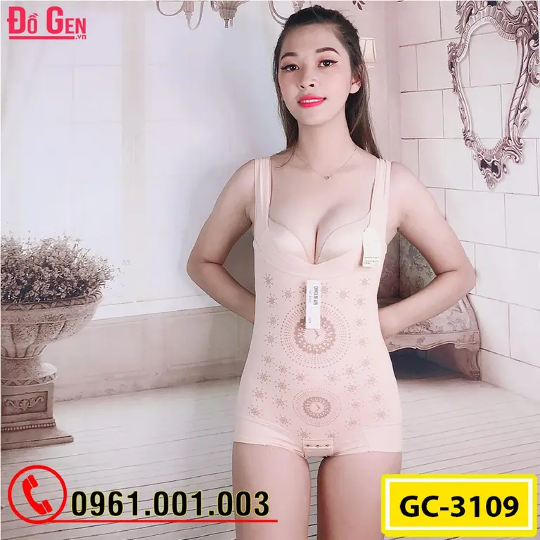 Bộ Đồ Lót Gen Định Hình - Gen Nịt Bụng Thu Gọn Vòng Eo (Cod: GC-3109)