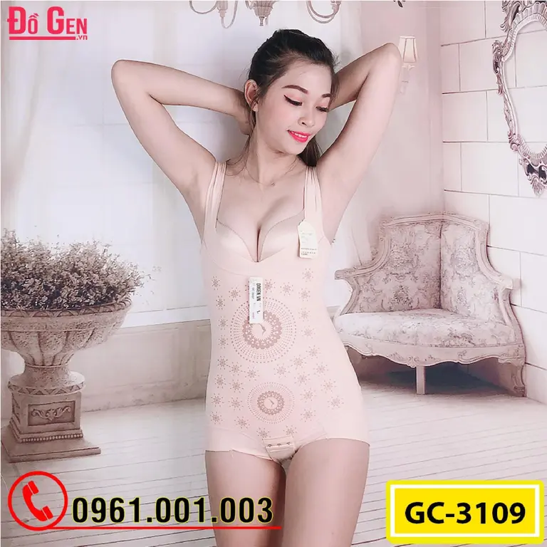 Bộ Đồ Lót Gen Định Hình - Gen Nịt Bụng Thu Gọn Vòng Eo (Cod: GC-3109)