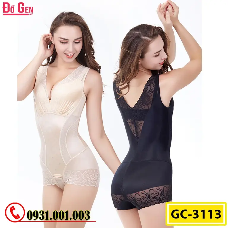 Bộ Đồ Lót Gen Định Hình - Gen Nịt Bụng Thu Gọn Vòng Eo (Cod: GC-3113)