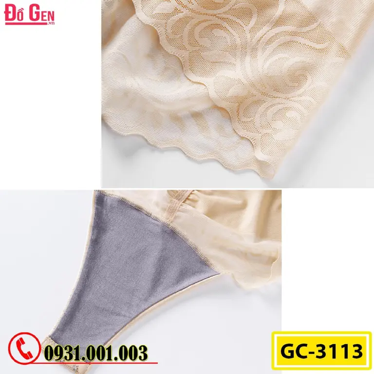 Bộ Đồ Lót Gen Định Hình - Gen Nịt Bụng Thu Gọn Vòng Eo (Cod: GC-3113)