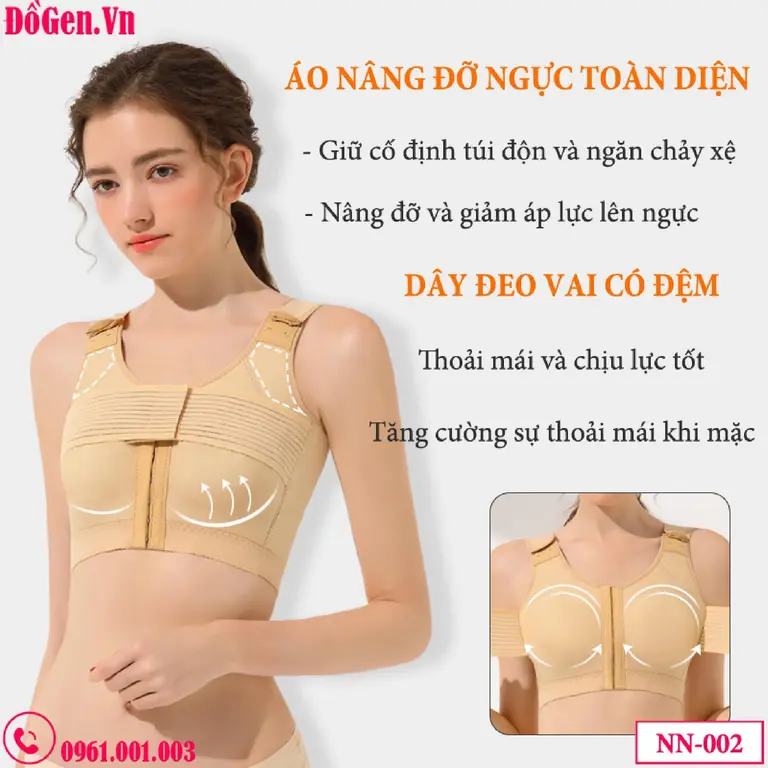 Áo gen phục hồi sau phẫu thuật định hình ngực NN-002 TP.HCM | Dogen