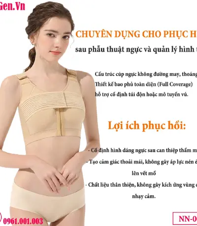 Áo gen phục hồi sau phẫu thuật định hình ngực NN-002 TP.HCM | Dogen