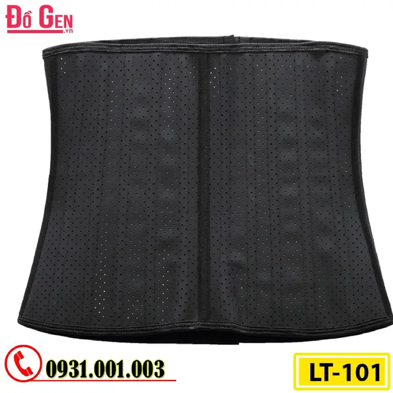 Gen Nịt Bụng Định Hình Cao Su Non Latex 25 Xương Thép 30cm (Cod: LT-101)