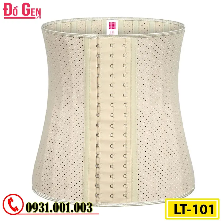 Gen Nịt Bụng Định Hình Cao Su Non Latex 25 Xương Thép 30cm (Cod: LT-101)