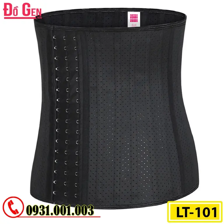 Gen Nịt Bụng Định Hình Cao Su Non Latex 25 Xương Thép 30cm (Cod: LT-101)