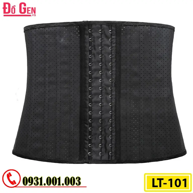 Gen Nịt Bụng Định Hình Cao Su Non Latex 25 Xương Thép 30cm (Cod: LT-101)