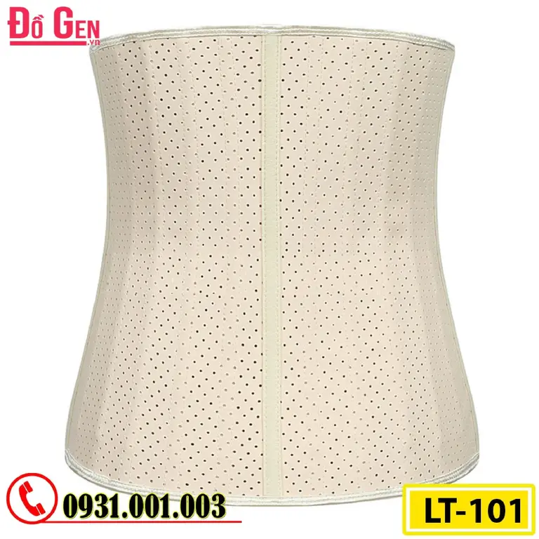 Gen Nịt Bụng Định Hình Cao Su Non Latex 25 Xương Thép 30cm (Cod: LT-101)