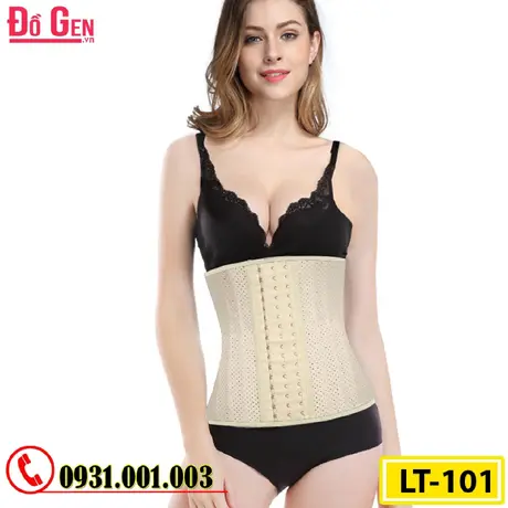 Gen Nịt Bụng Định Hình Cao Su Non Latex 25 Xương Thép 30cm (Cod: LT-101)
