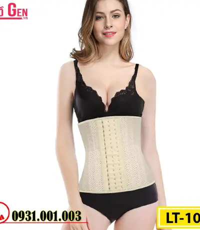 Gen Nịt Bụng Định Hình Cao Su Non Latex 25 Xương Thép 30cm (Cod: LT-101)