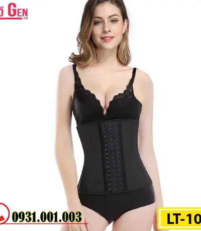 Gen Nịt Bụng Định Hình Cao Su Non Latex 25 Xương Thép 30cm (Cod: LT-101)