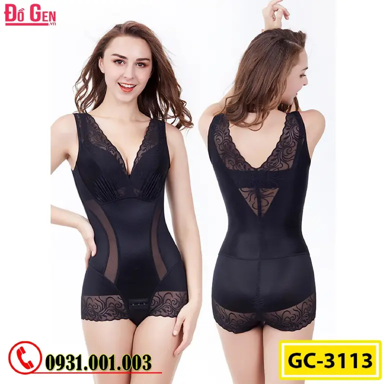 Bộ Đồ Lót Gen Định Hình - Gen Nịt Bụng Thu Gọn Vòng Eo (Cod: GC-3113)
