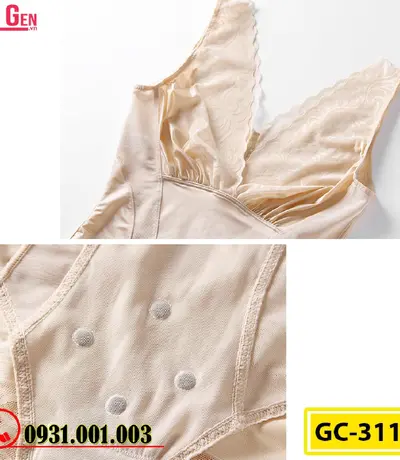 Bộ Đồ Lót Gen Định Hình - Gen Nịt Bụng Thu Gọn Vòng Eo (Cod: GC-3113)