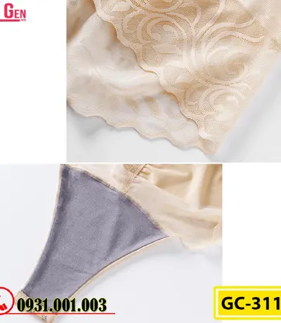 Bộ Đồ Lót Gen Định Hình - Gen Nịt Bụng Thu Gọn Vòng Eo (Cod: GC-3113)