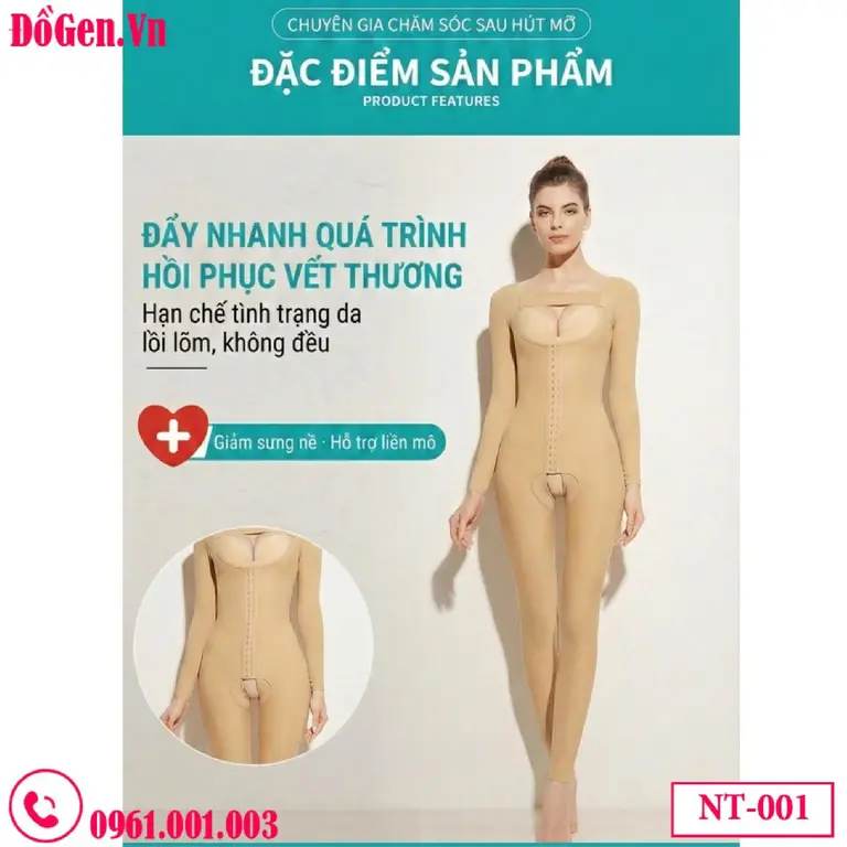 Gen định hình sau hút mỡ toàn thân bản Plus NT-001 | Nâng dáng chuẩn y khoa
