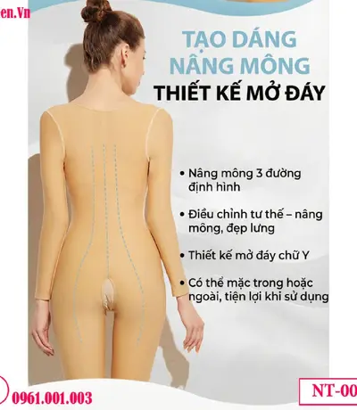 Gen định hình sau hút mỡ toàn thân bản Plus NT-001 | Nâng dáng chuẩn y khoa