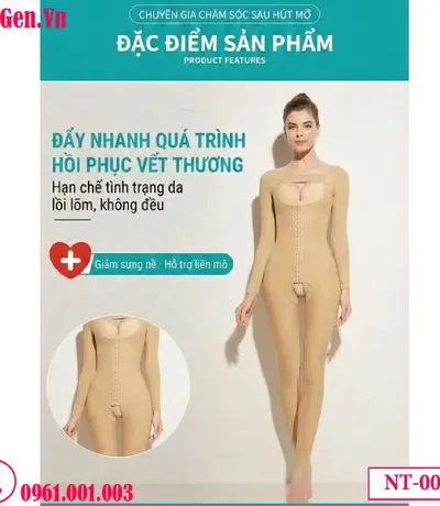 Gen định hình sau hút mỡ toàn thân bản Plus NT-001 | Nâng dáng chuẩn y khoa