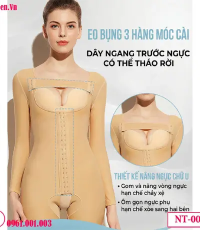 Gen định hình sau hút mỡ toàn thân bản Plus NT-001 | Nâng dáng chuẩn y khoa