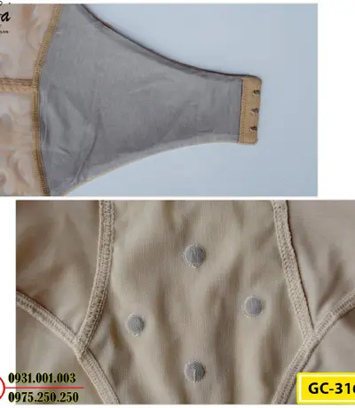 Bộ Đồ Lót Định Hình Toàn Thân Bikini Thon Gọn Vòng Eo (Cod: GC-3162)