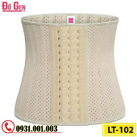 Gen Nịt Bụng Cao Su Non Latex 25 Xương Thép 25cm - Định Hình Mỡ Bụng Sau Phẫu Thuật (Cod: LT-102)