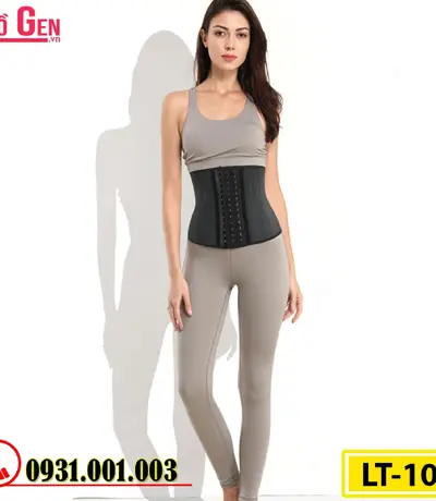 Gen Nịt Bụng Cao Su Non Latex 25 Xương Thép 25cm - Định Hình Mỡ Bụng Sau Phẫu Thuật (Cod: LT-102)