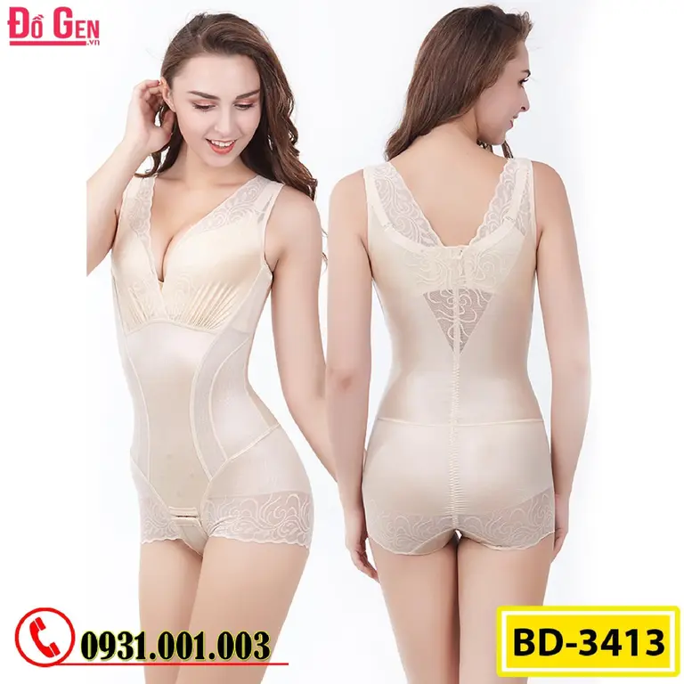 Bộ Đồ Lót Gen Định Hình Giúp Thon Gọn Eo Cho Phụ Nữ Sau Sinh (Cod: BD-3413)