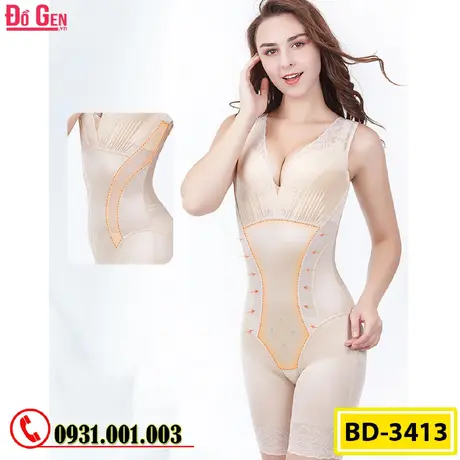 Bộ Đồ Lót Gen Định Hình Giúp Thon Gọn Eo Cho Phụ Nữ Sau Sinh (Cod: BD-3413)