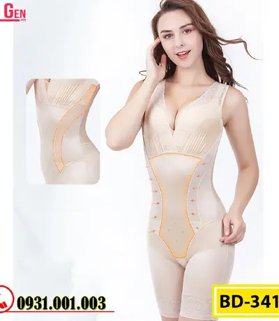 Bộ Đồ Lót Gen Định Hình Giúp Thon Gọn Eo Cho Phụ Nữ Sau Sinh (Cod: BD-3413)
