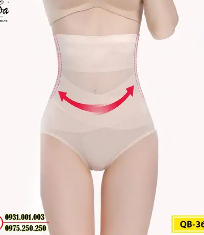 Quần Lót Gen Nịt Bụng Chống Cuộn Định Hình Vòng Eo (Cod: QB-368)