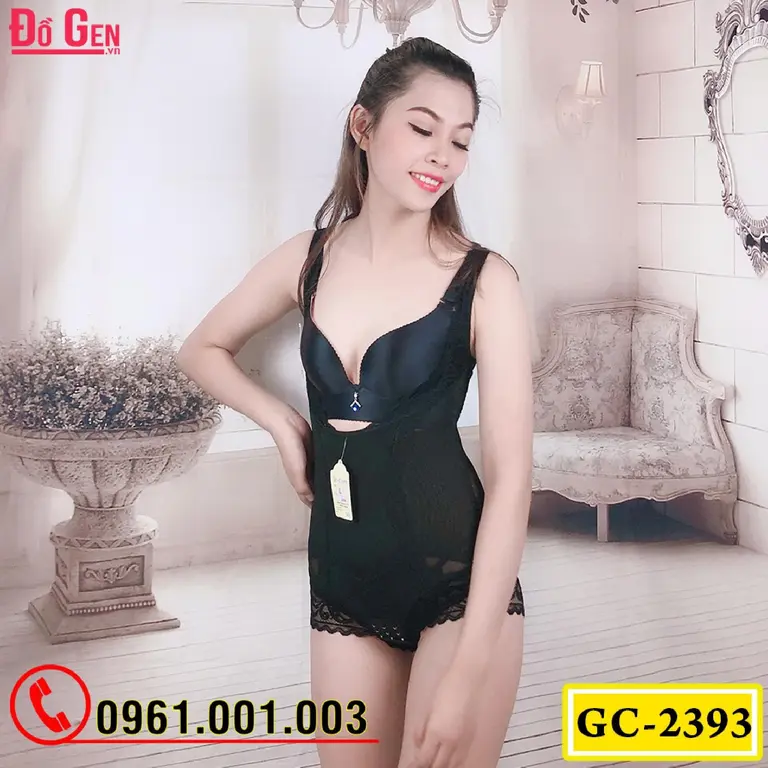 Bộ Đồ Lót Gen Định Hình - Gen Nịt Bụng Thu Gọn Vòng Eo (Cod: GC-2393)