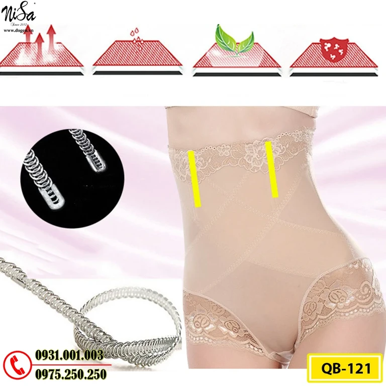 Quần Lót Định Hình - Quần Gen Nịt Bụng Chống Cuộn Thu Gọn Vòng Eo (Cod: QB-121)