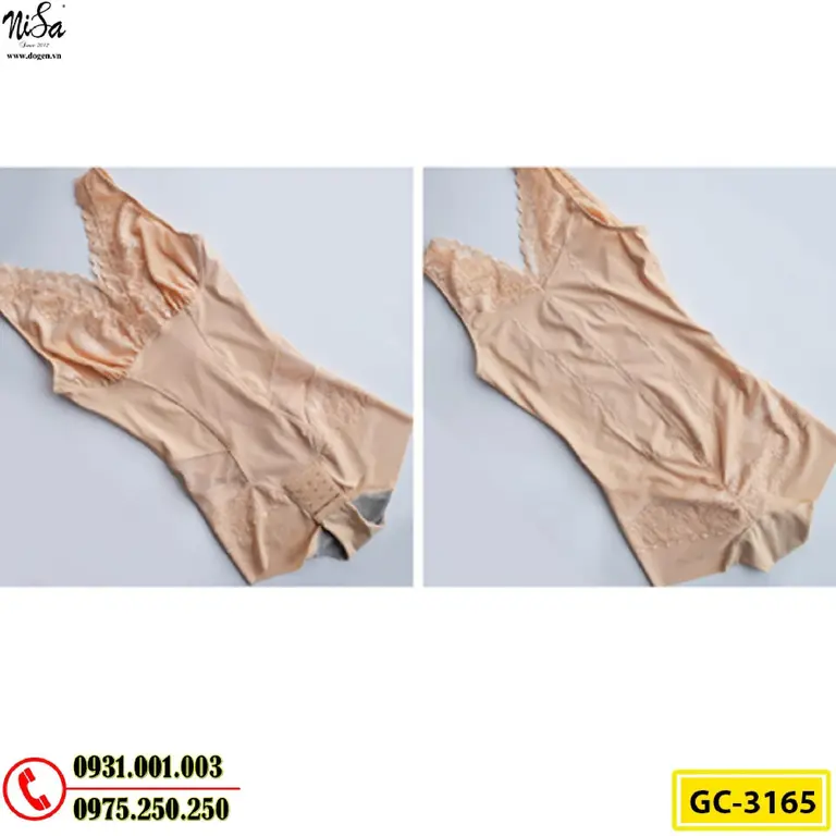 Bộ Đồ Lót Gen Định Hình Liền Thân Cao Cấp Thu Gọn Vòng Eo (Cod: GC-3165)