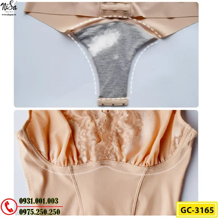 Bộ Đồ Lót Gen Định Hình Liền Thân Cao Cấp Thu Gọn Vòng Eo (Cod: GC-3165)
