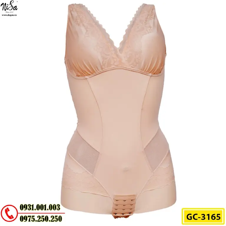 Bộ Đồ Lót Gen Định Hình Liền Thân Cao Cấp Thu Gọn Vòng Eo (Cod: GC-3165)